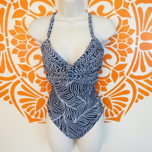 Miraclesuit Other - Miraclesuit Navy White & Silver One Piece 10